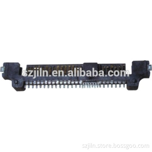 sata7+7+15p double column 90 degrees smt bottom entry connector